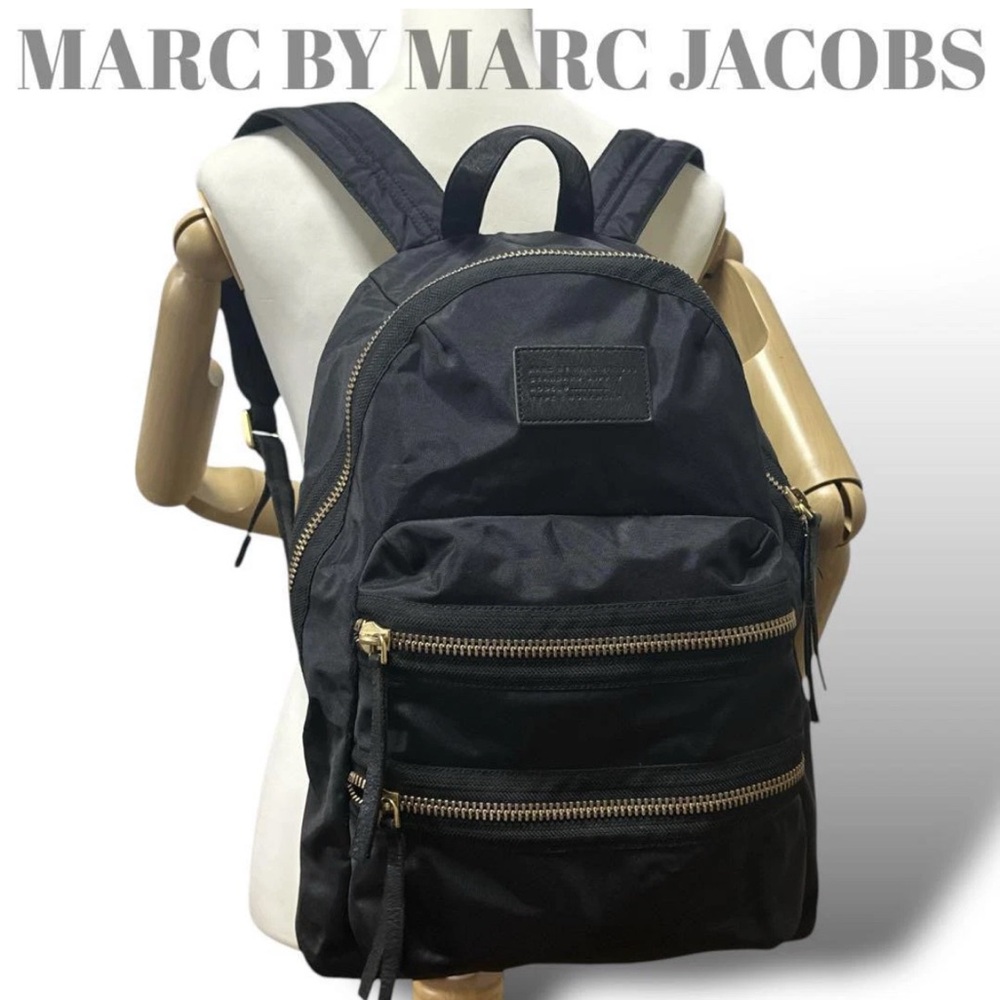 Marc by Marc Jacobs Black and Gold Backpack